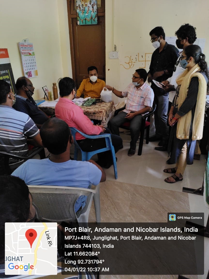 As part of Internship offered by the Port Blair Municipal Council, GSDP Trainees carrying out a 